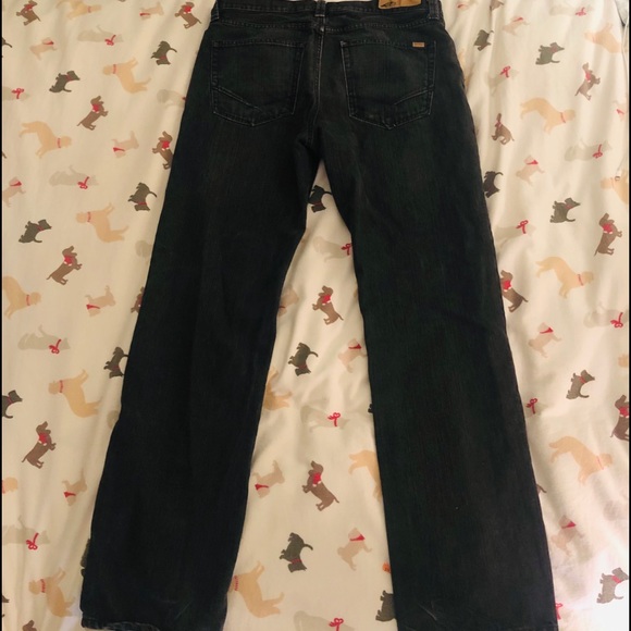 VINTAGE VANS Black Straight Leg Denim Jeans-34x34 - Picture 2 of 12